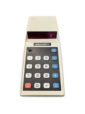 Vintage Commodore 774D Solid State Electronic Calculator and Original Box 1970's